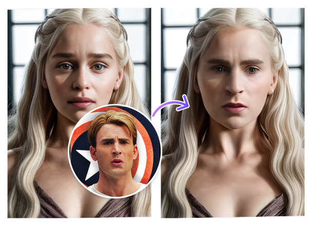 無料の写真フェイススワップ