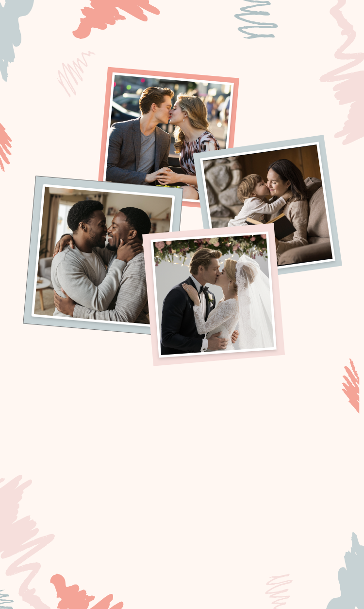 AIキス写真モンタージュ